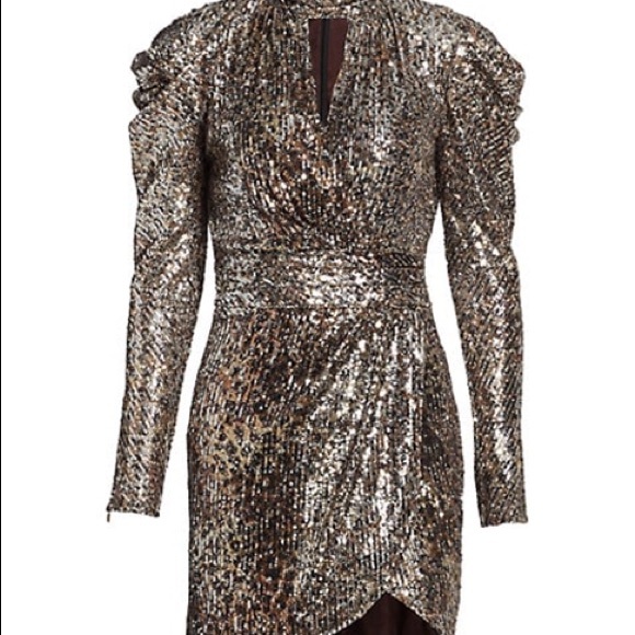 Jonathan Simkhai Sequin Leopard Print Dress - Picture 5 of 13